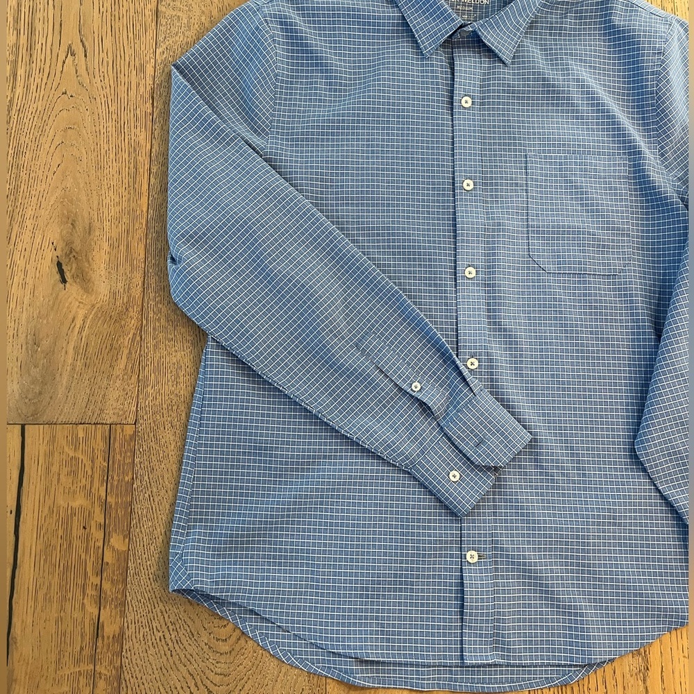 Mack Weldon Aitflex Shirt Highland Check Heather men medium - Picture 4 of 13